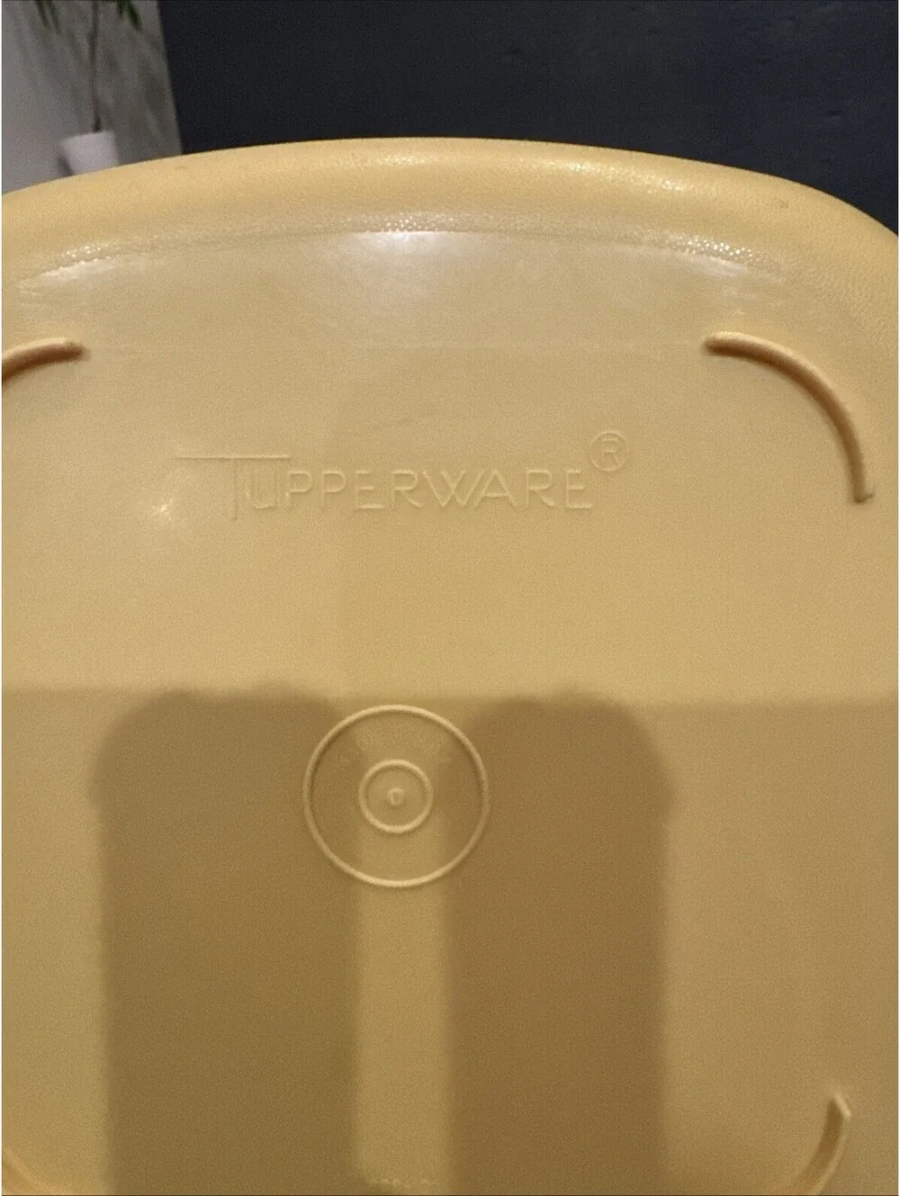 Vintage Tupperware Square Microwave Steamer 3 Pc Set Harvest Gold 9” W X 4.75” H